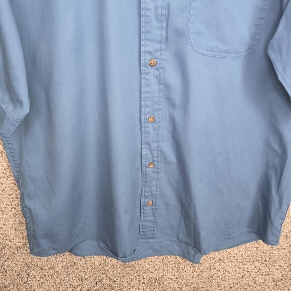 Redhead Shirt Mens XL Blue Button Down Short Sleeve Casual Pocket Cotton - Picture 5 of 7